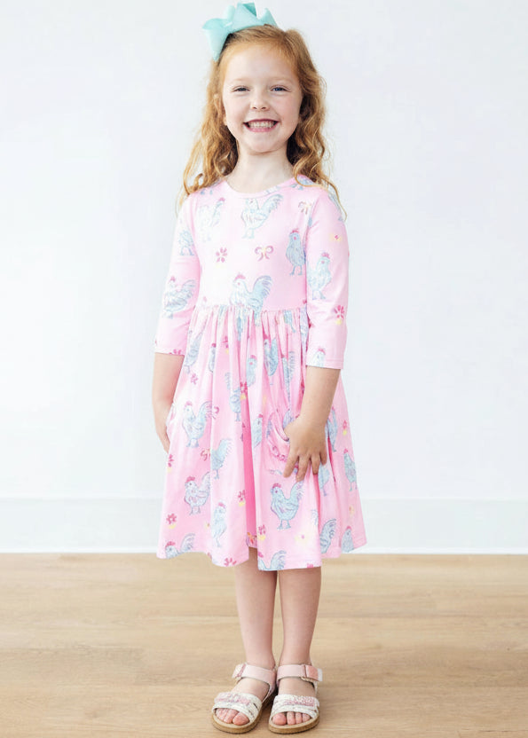 Little Miss Chickie Pocket Twirl Dress
