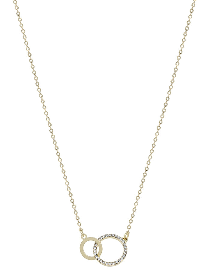 Chain with Rhinestone Interlocking Circles