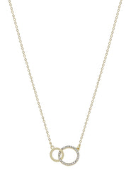 Chain with Rhinestone Interlocking Circles