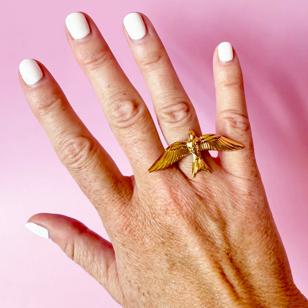 Golden Bird Ring