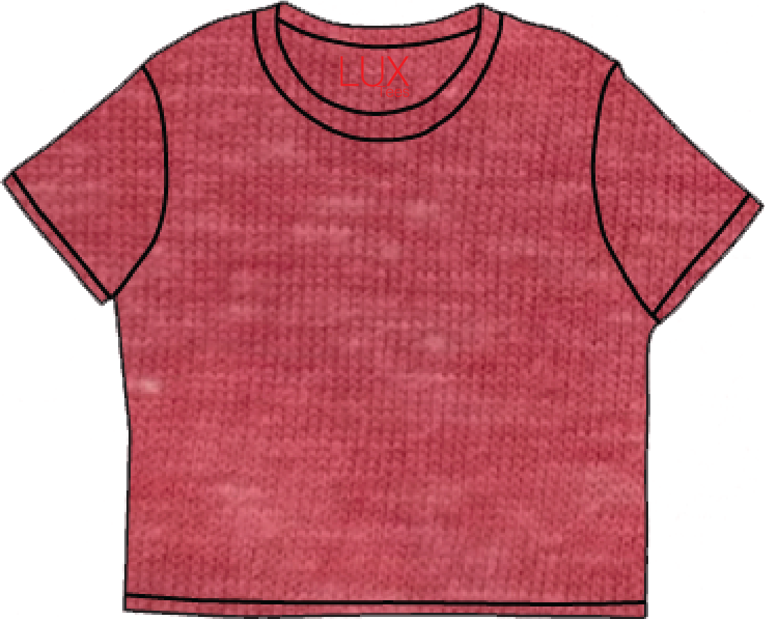 Tween Lux Solid Cropped Tees