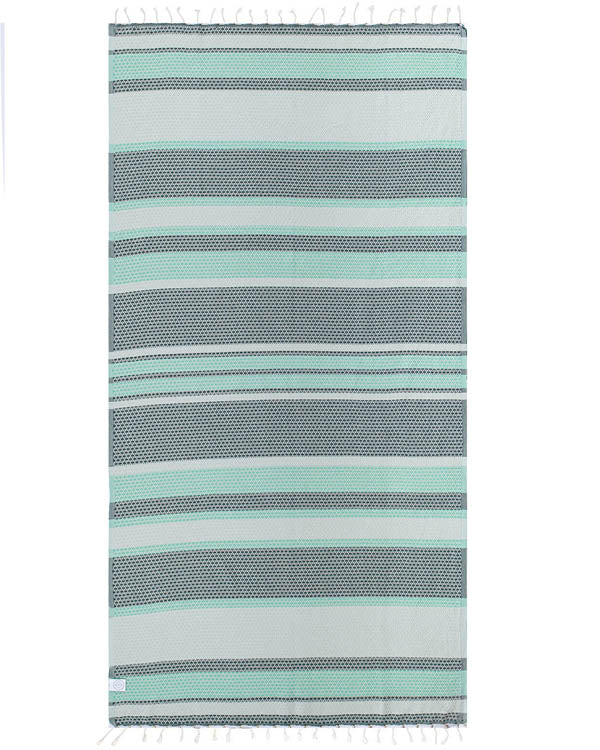 Jade Dobby Stripe Towel