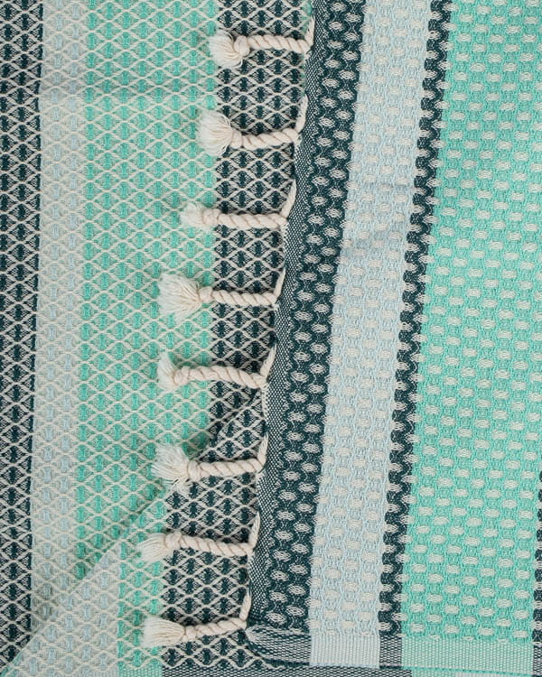 Jade Dobby Stripe Towel