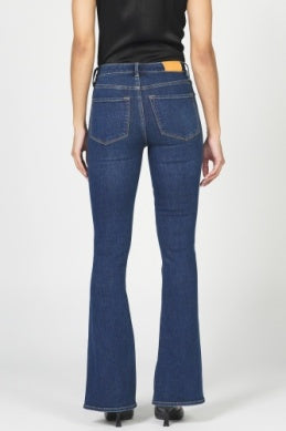 Jaxtyn Mid Rise Side Slit Bootcut Jeans