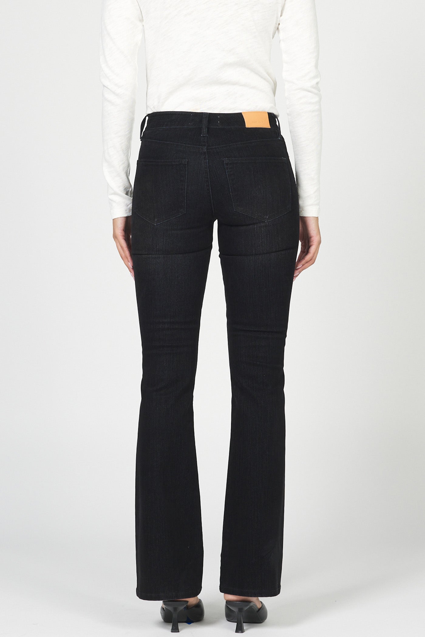 Jaxtyn Velvet Mid Rise Bootcut Jeans