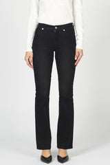 Jaxtyn Velvet Mid Rise Bootcut Jeans