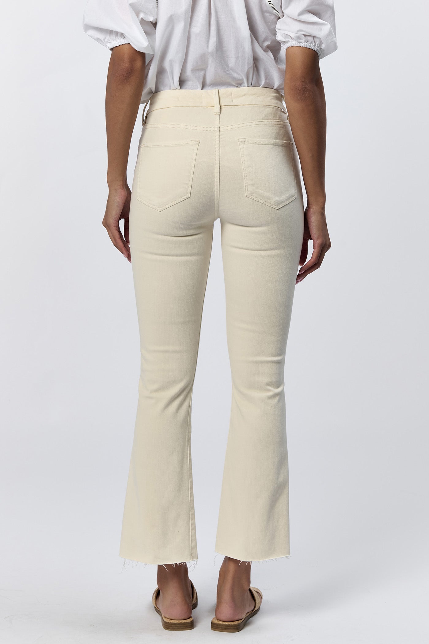 Jeanne Mid Rise Cropped Flare Jeans