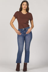 Jeanne Mid Rise Cropped Flare Jeans