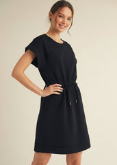 Jersey Drawstring Waist Dress