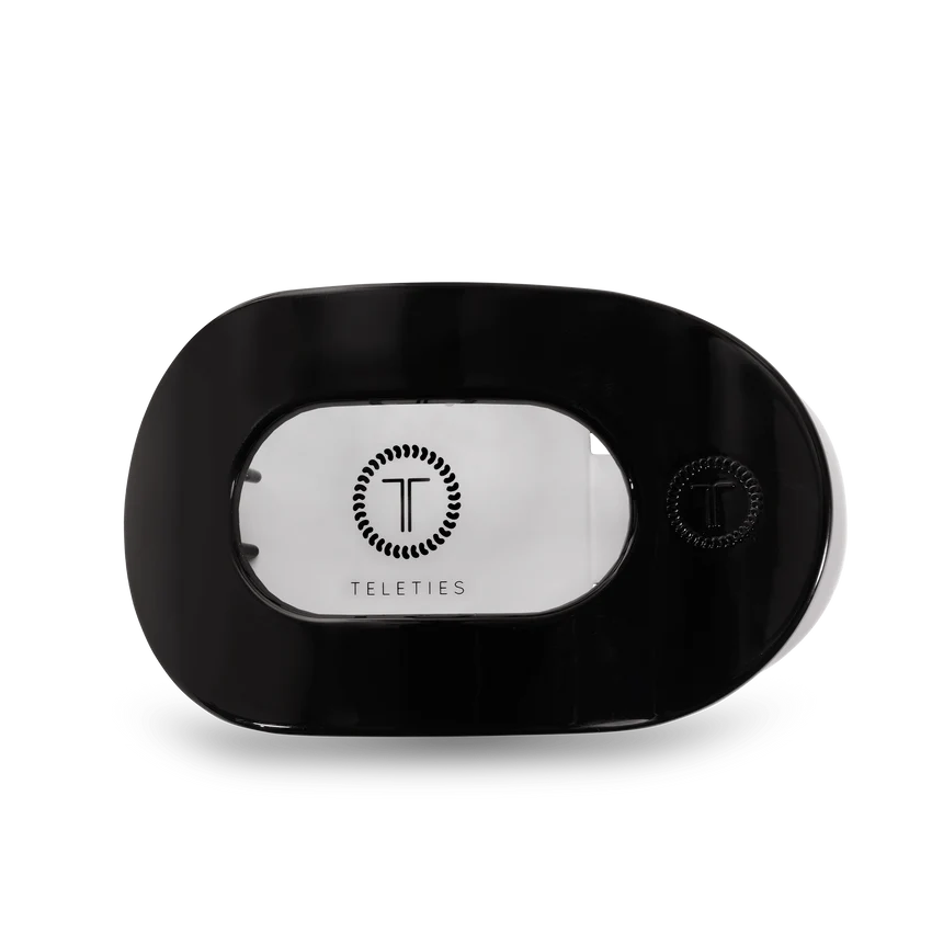 Flat Round Clip Jet Black