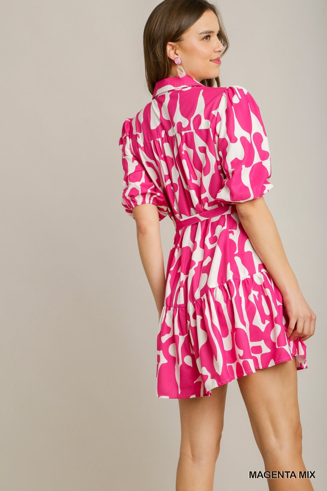 Marilyn Abstract Collared Dress
