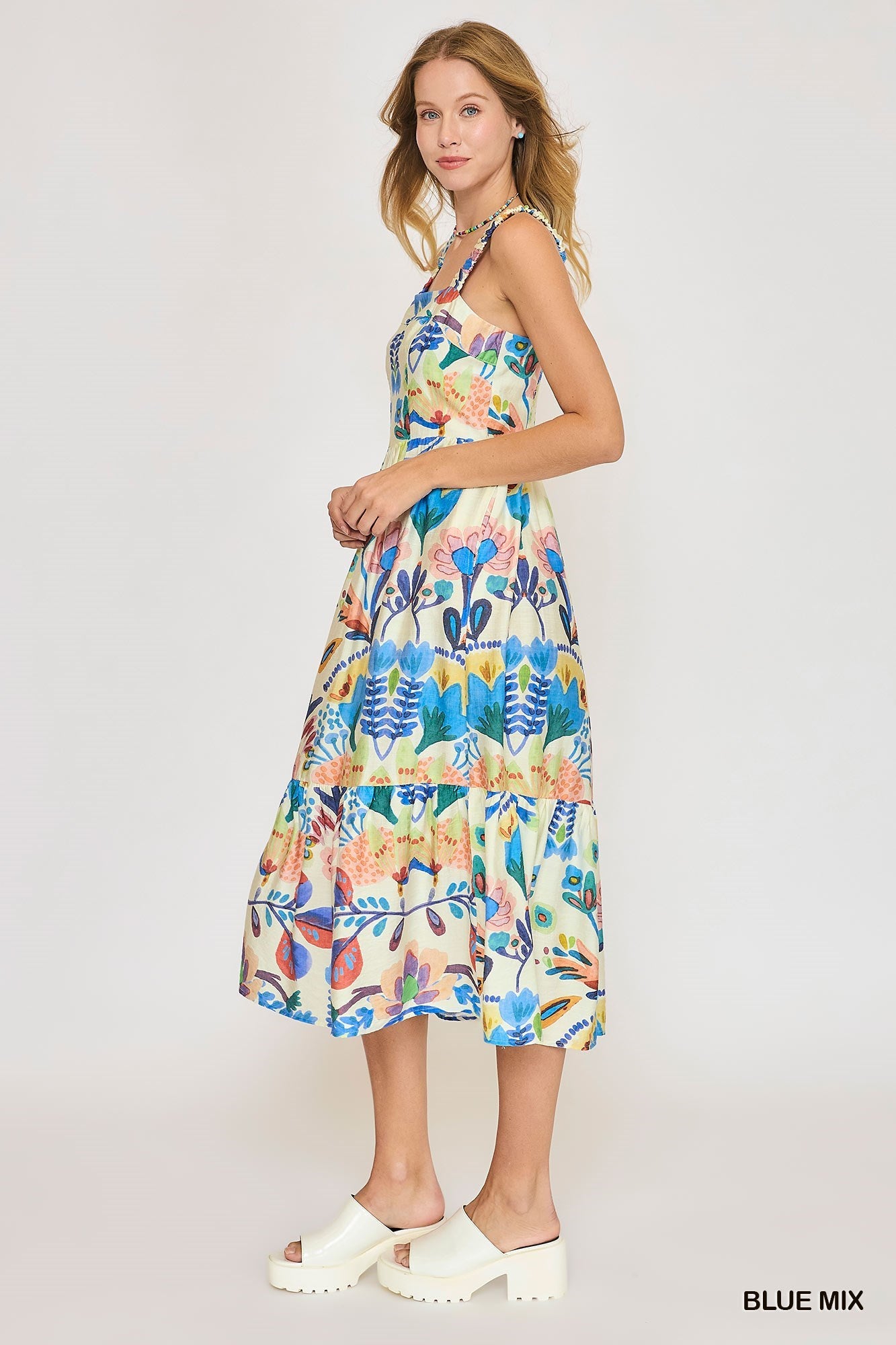 Floral Garden Midi Dress