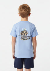 Boys Fishing Buddy Light Blue Graphic T-Shirt