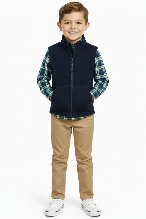 Boys Blake Vest Navy
