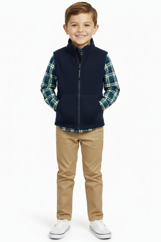 Boys Blake Vest Navy