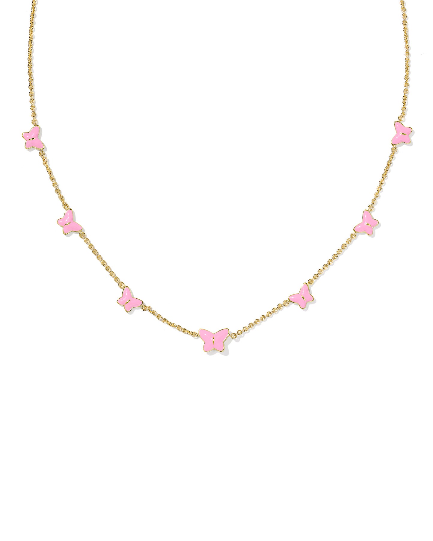 Lillia Butterfly Enamel Strand Necklace