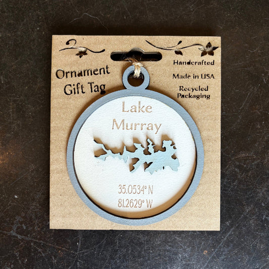 4" X 4" Lake Murray Wood Ornament