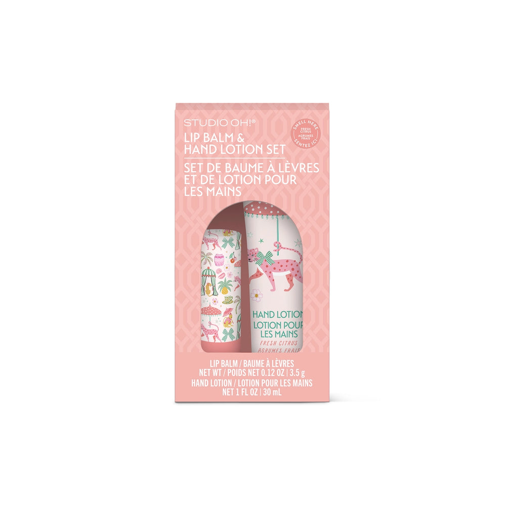 Leopard On Parade Lip Balm & Hand Lotion Set