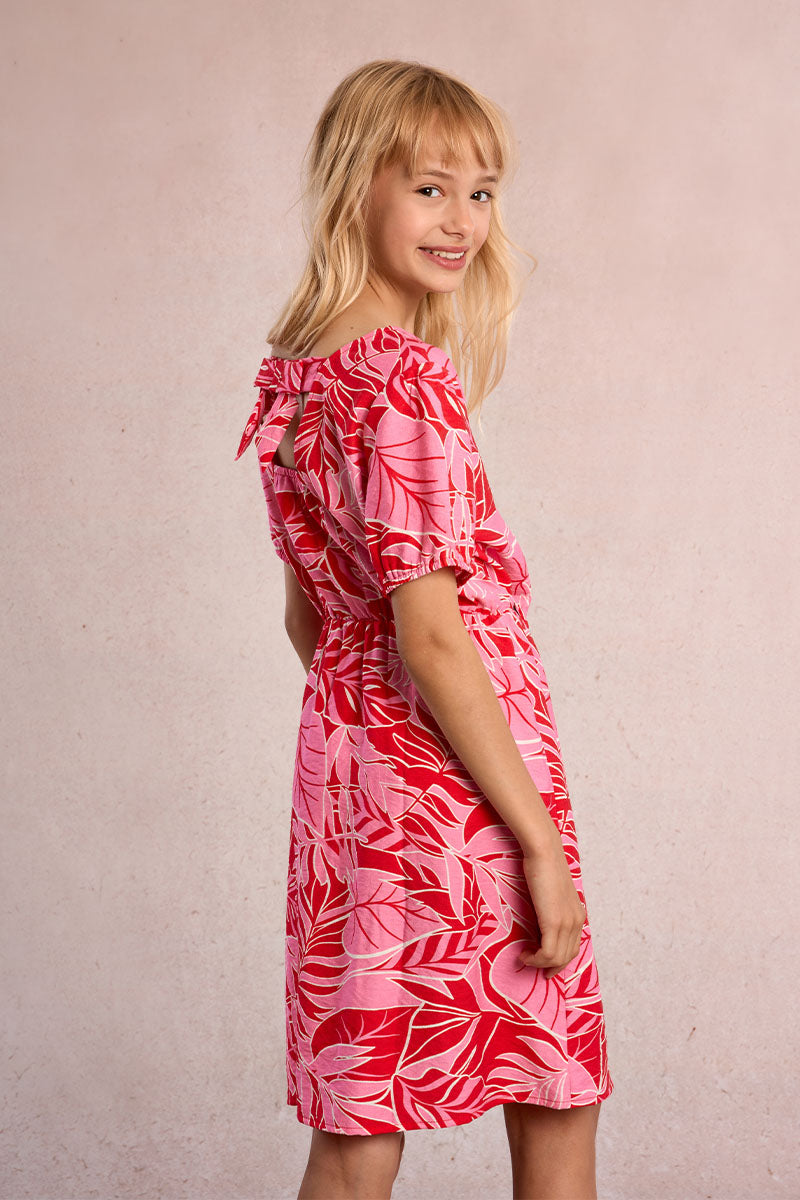 Tween Tropical Print Dress