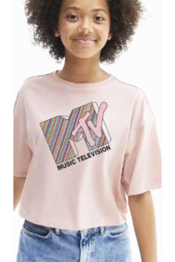 Girls "MTV" Graphic Tee Shirt