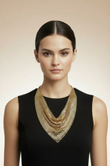 Mesh Chain Scarf Necklace