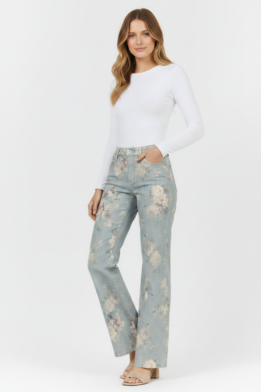 Mica Garden Sea Glass Jeans