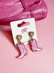 Mini Pink Cowgirl Boots