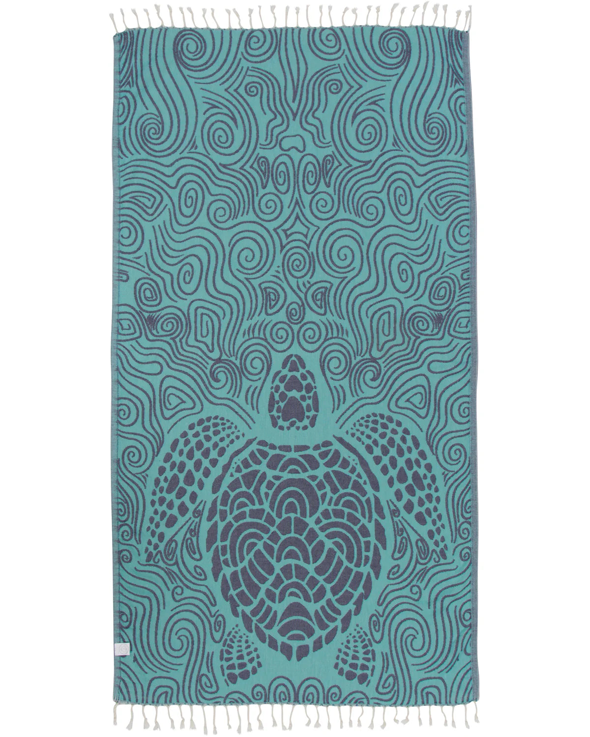 Mint Swirl Turtle Towel