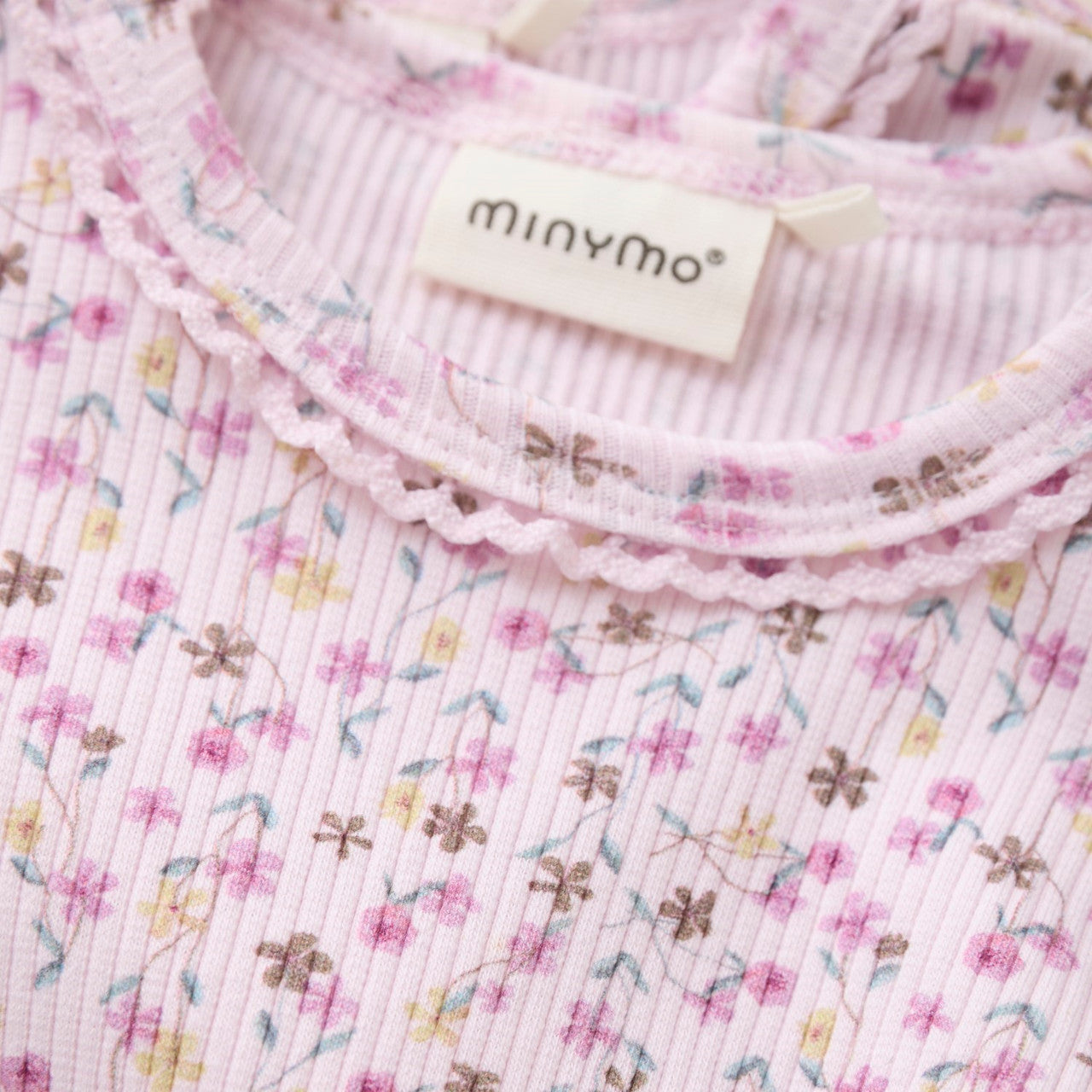 Girls LS Flower Print Bodysuit