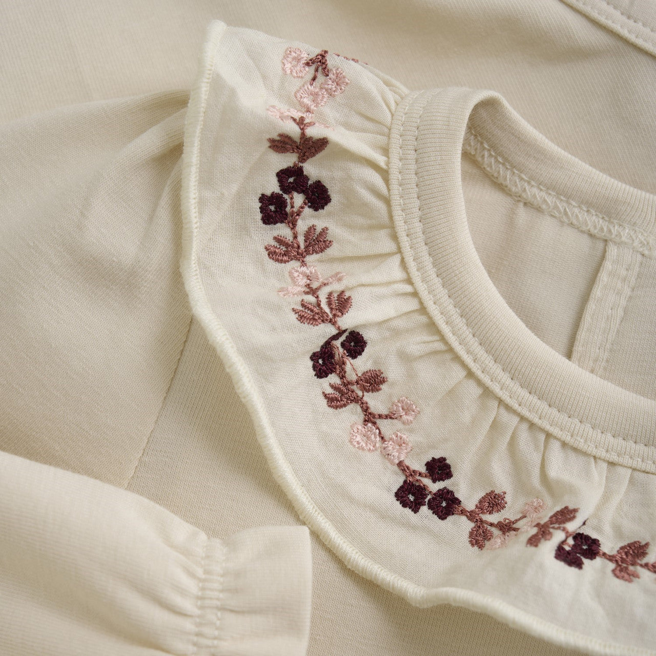 Girls LS Embroidered Bodysuit
