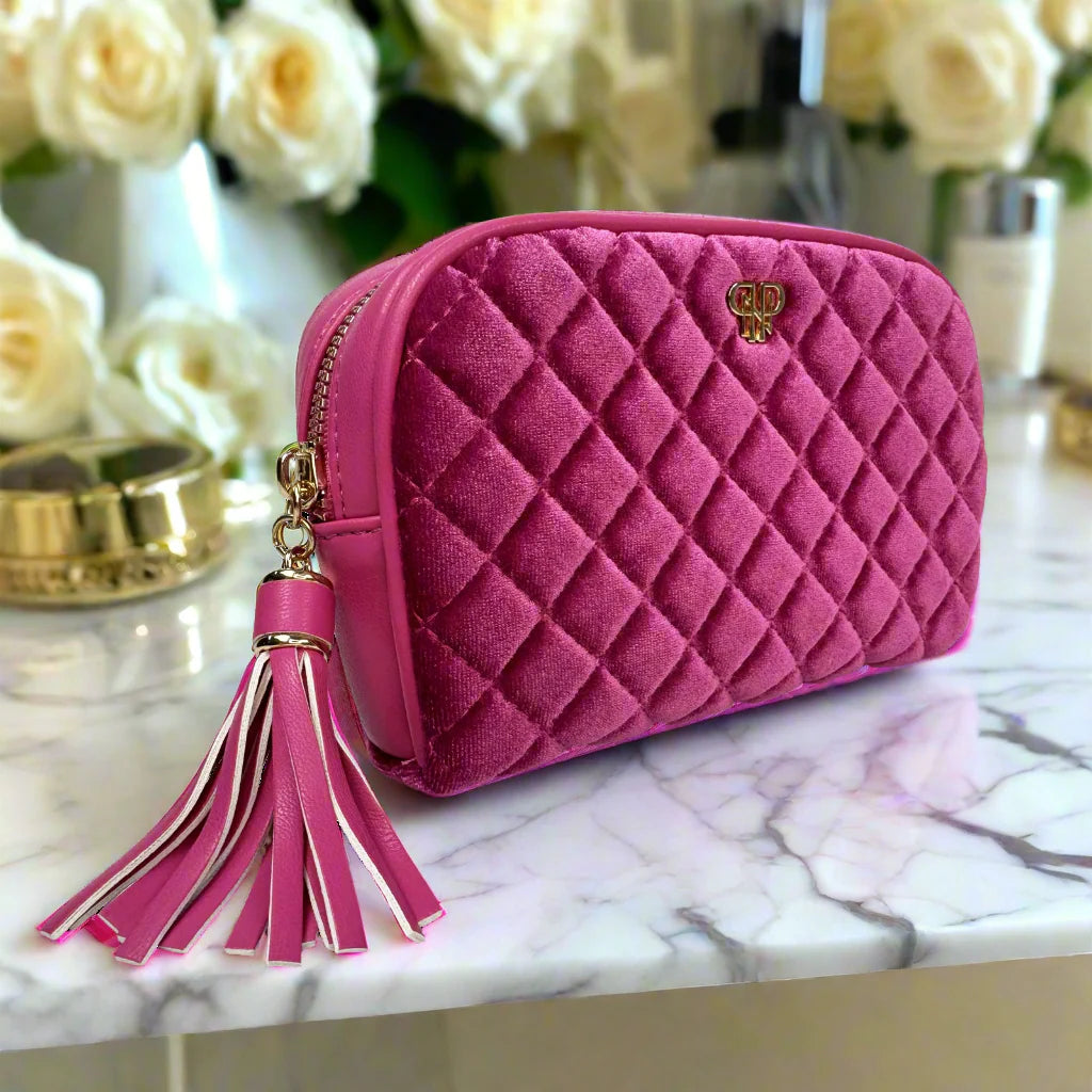 NEW Glam Makeup Case - Fuchsia Velvet