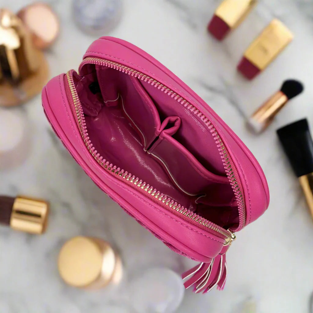 NEW Glam Makeup Case - Fuchsia Velvet
