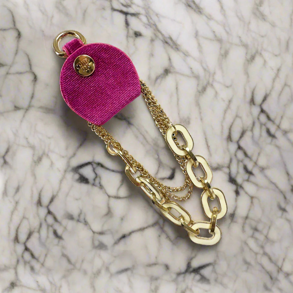 NEW Necklace Holders  - Fuchsia Velvet