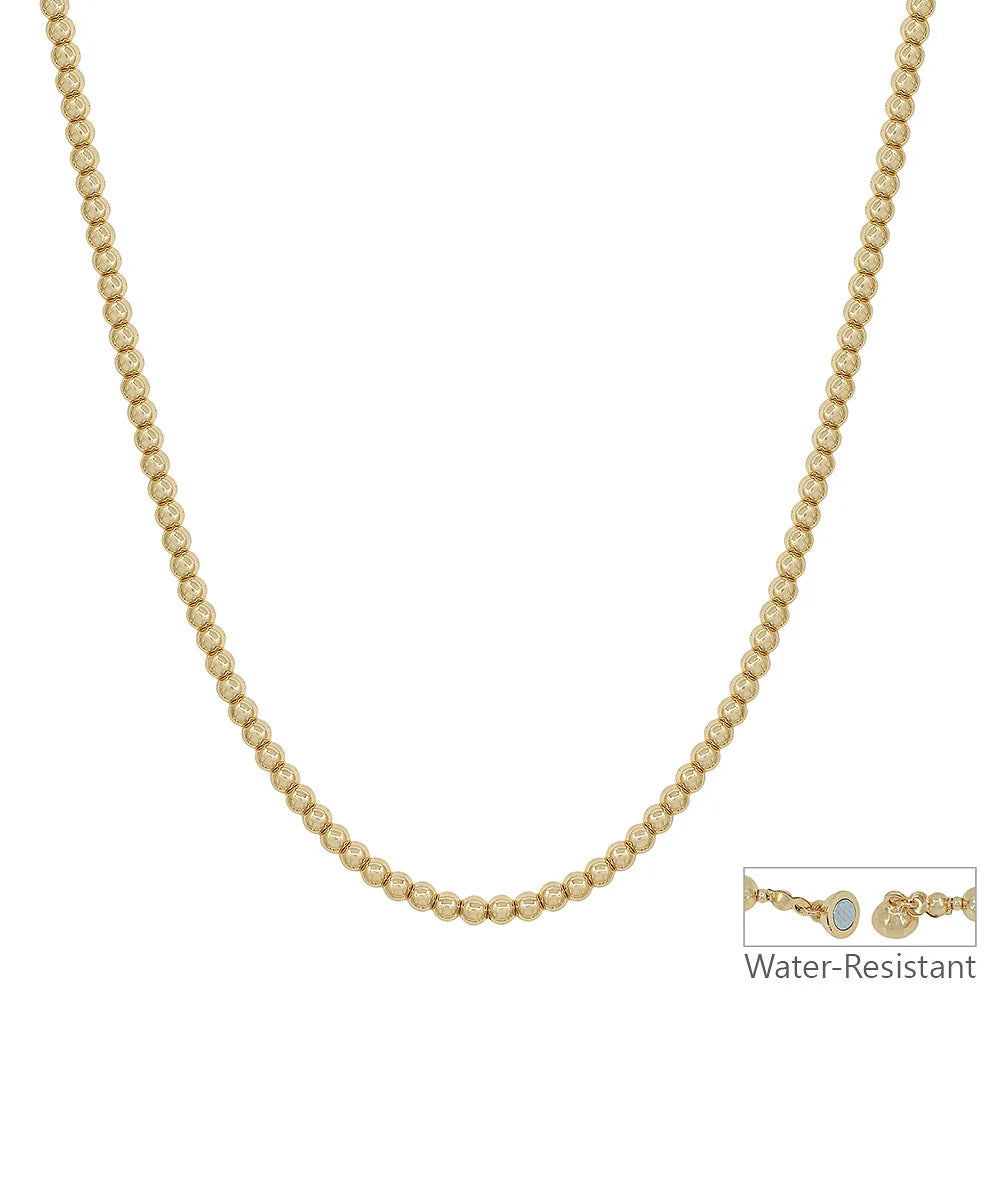 Magnetic Gold Beaded Necklace