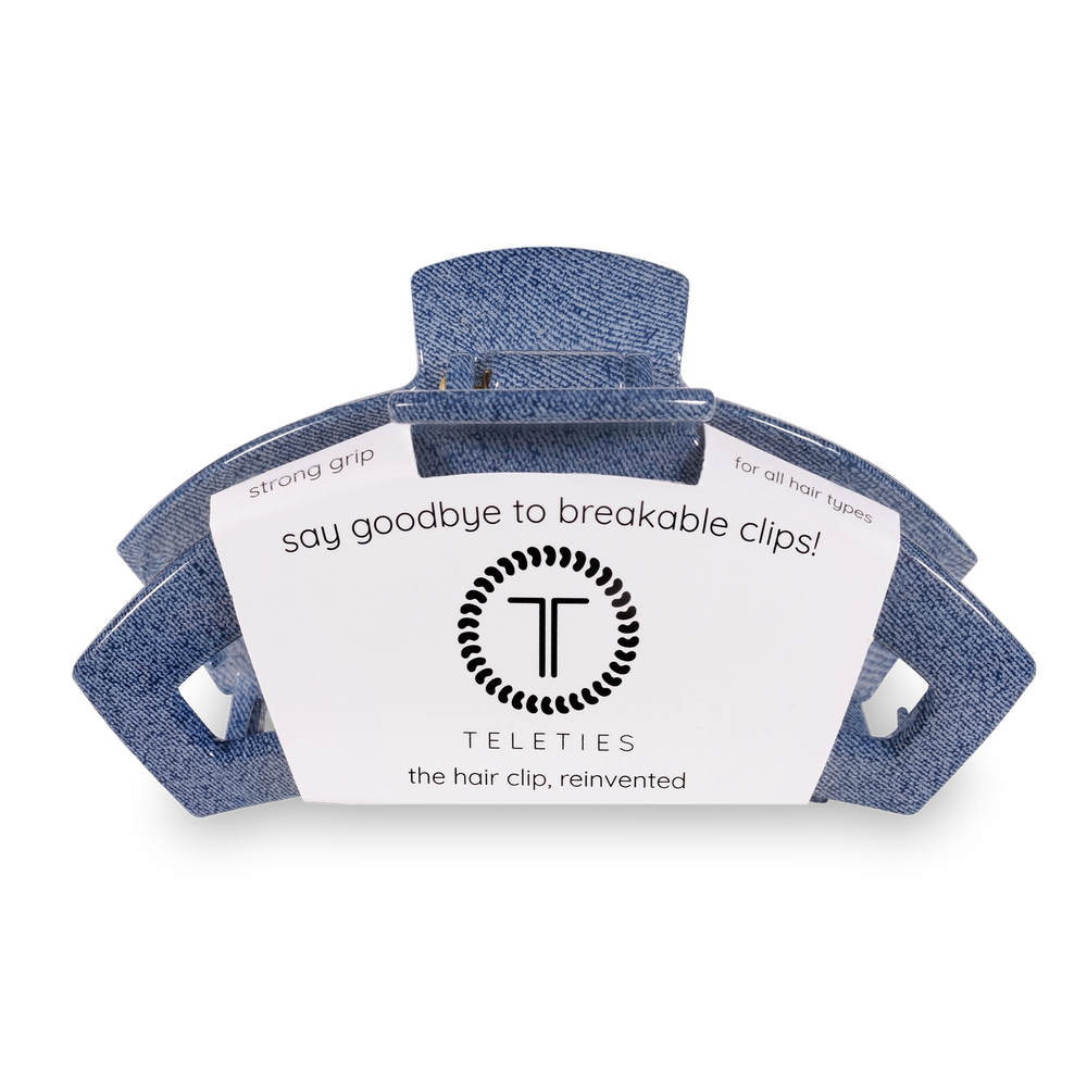 Open Denim Hair Clip