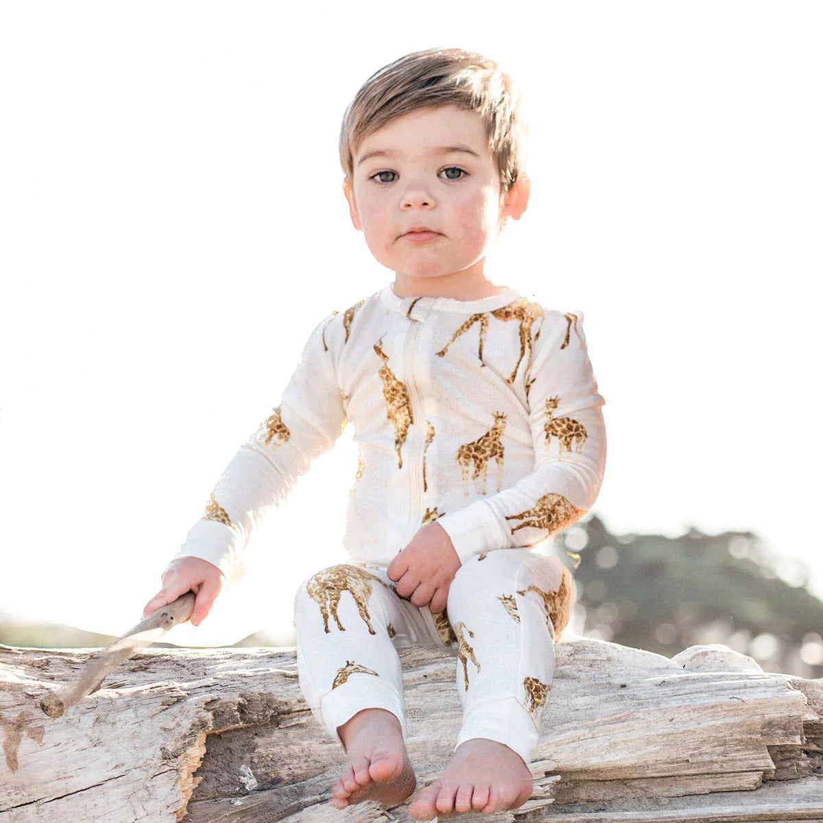 Duck Organic Cotton Zipper Pajama