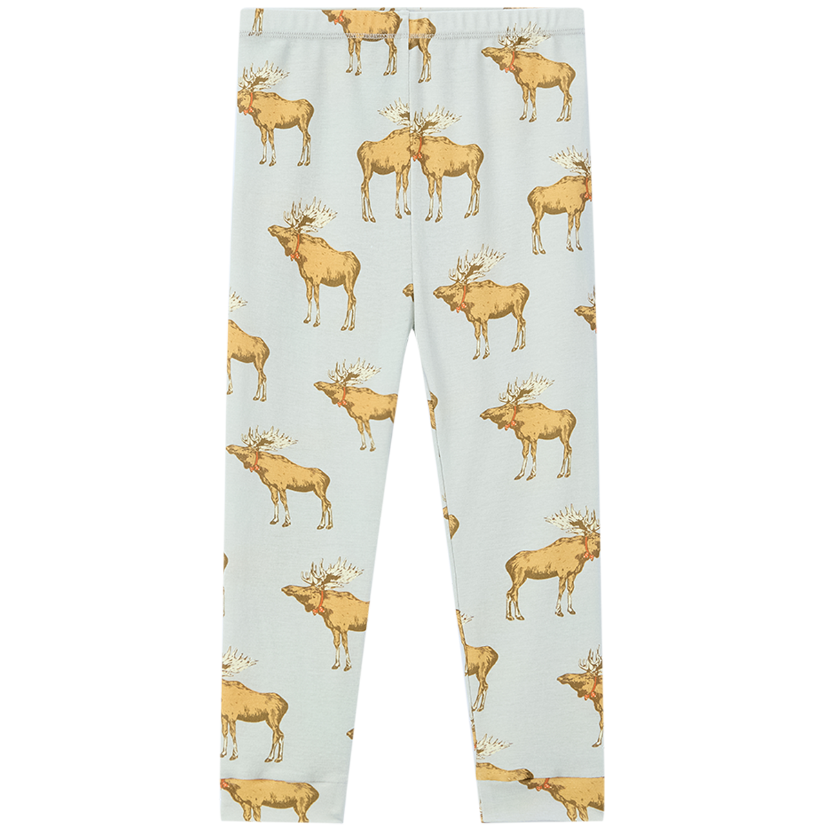 Organic Cotton Ls Two Piece Pajama Set Moose