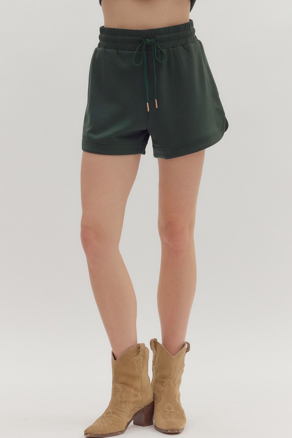 Luxeknit Half Zip Top & Shorts Set