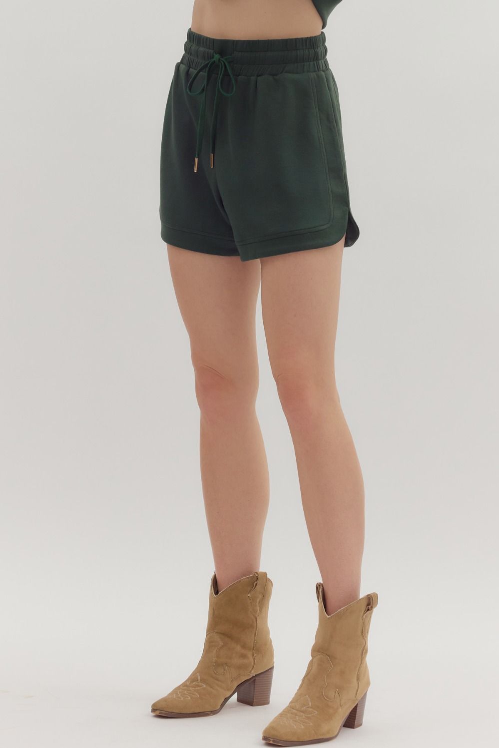 Luxeknit Half Zip Top & Shorts Set