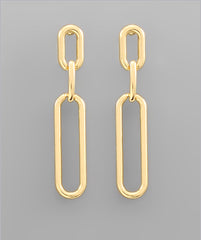 Paperclip Dangle Earrings