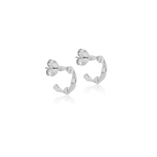 Petite Wrinkled Hoops