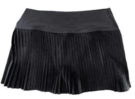 Black Pleated Skort