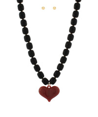 Puffed Heart Necklace
