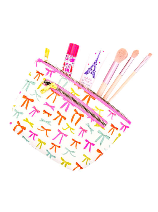 Put A Bow On It Clutch Cosmetic Pouch