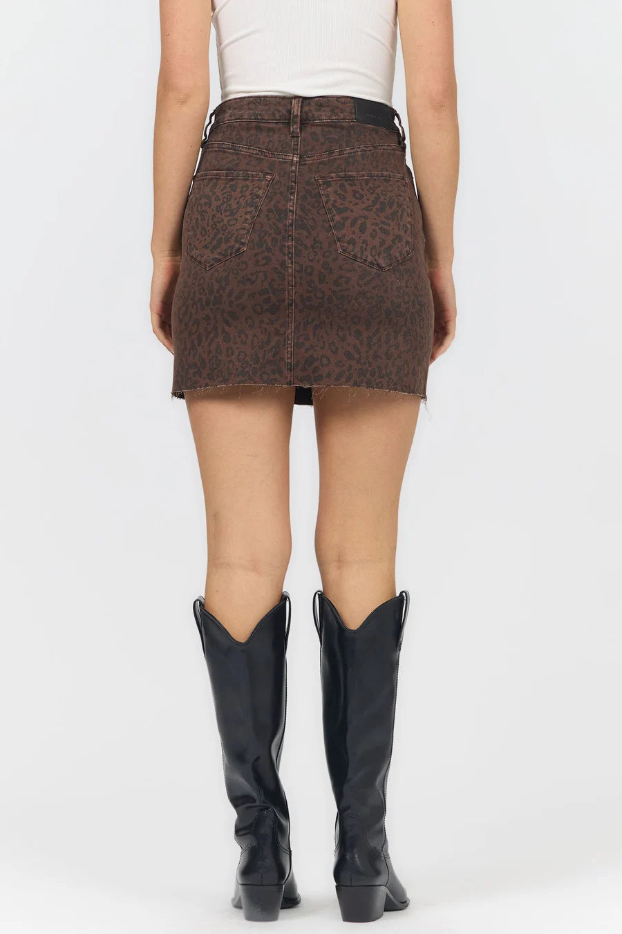 Quinn Brown Leopard Skirt