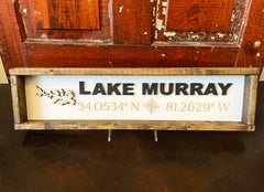 24x6 Lake Murray Sign - Block Lettering Coordinate