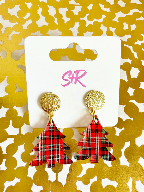 Red Plaid Petite Tree