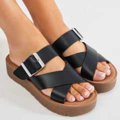 Black Platform Sandal
