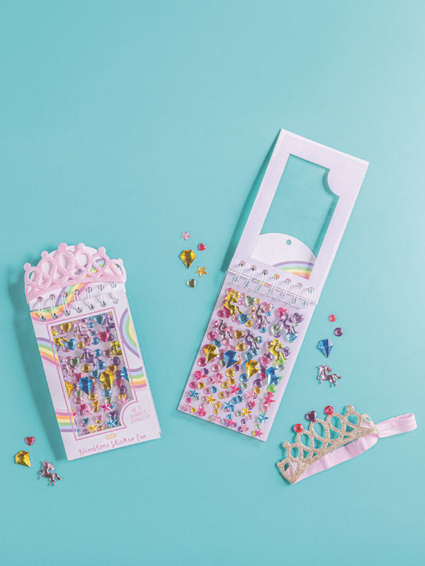 Rhinestone Sticker Book & Crown Set
