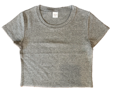 Ribbed Seamless Boxy Tee